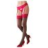 Cottelli - bas rouge dentelle (noir) - 3