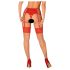 Obsessive - Bas en dentelle (rouge-naturel)
