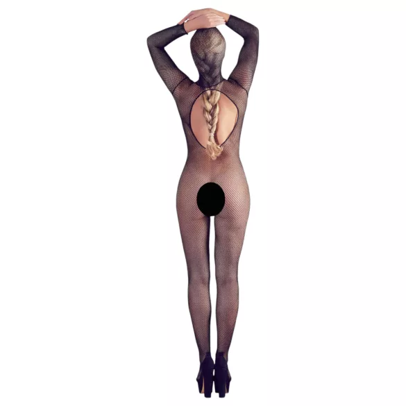 Mandy Mystery - Combinaison résille intégrale avec masque - noir - S-L
