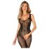 Obsessive - Body résille ouvert transparent - noir - taille S-L