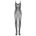 Obsessive - Body résille ouvert transparent - noir - taille S-L