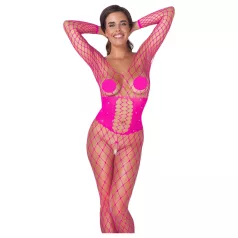 Cottelli - body résille sexy - rose - taille S-L