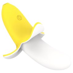   Lonely - vibromasseur rechargeable étanche - banane - jaune/blanc
