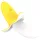 Lonely - vibromasseur rechargeable étanche - banane - jaune/blanc