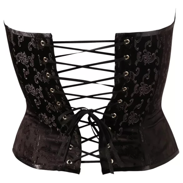 Cottelli - corset fête brodé - noir