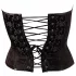 Cottelli - corset fête brodé - noir - 2XL