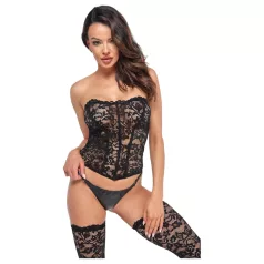 Noir - corset en dentelle - noir