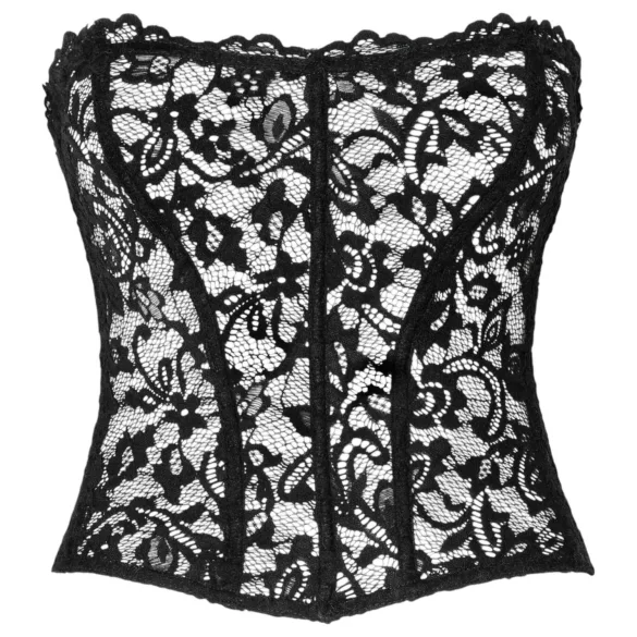 Noir - corset en dentelle - noir