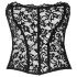 Noir - Corset en Dentelle (Noir) - M