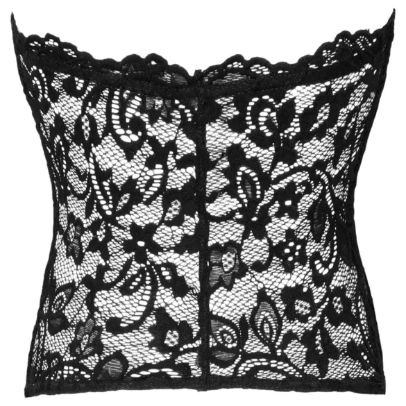 Noir - corset en dentelle - noir - L