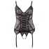 Cottelli - Haut femme dentelle à ruban - noir - XXXL