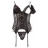 Cottelli - Top ajustable avec porte-jarretelles (noir)