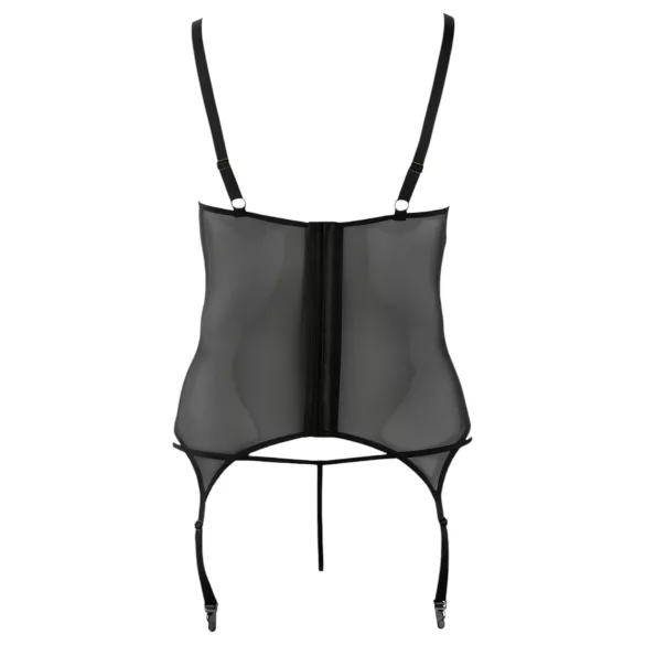 Cottelli - Haut femme grande taille à motif fleuri - noir - XXXXL