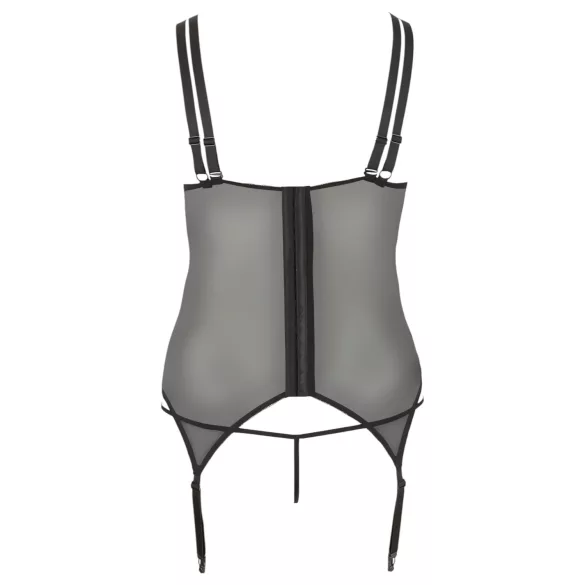 Cottelli Grande Taille - haut porte-jarretelles modulable (noir)