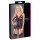 Cottelli - ensemble haut ouvert en dentelle et string - noir