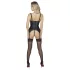 Abierta Fina - soutien-gorge ouvert avec porte-jarretelles - noir