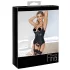 Abierta Fina - soutien-gorge ouvert avec porte-jarretelles - noir