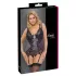 Cottelli Curves - Ensemble de lingerie en dentelle à lacets (violet)