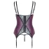 Cottelli Curves - Ensemble de lingerie en dentelle à lacets (violet)