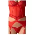 Obsessive Cupide Desir - ensemble haut transparent dentelle rouge