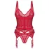 Obsessive Cupide Desir - ensemble haut transparent dentelle rouge