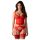 Obsessive Cupide Desir - ensemble haut transparent dentelle rouge - L/XL