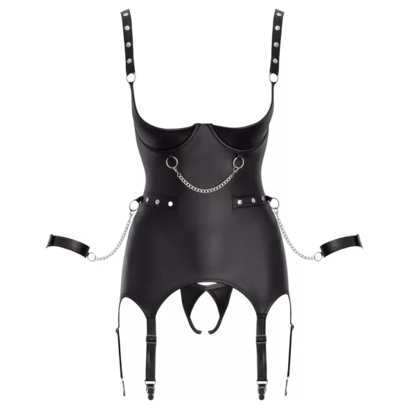 Cottelli - ensemble bondage soutien-seins - noir