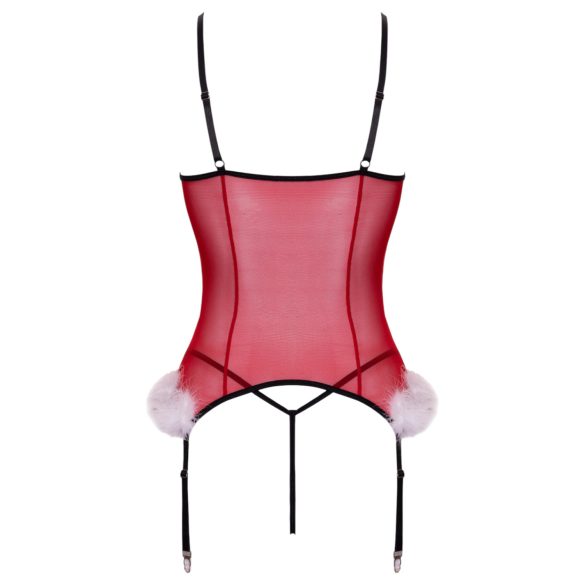 Cottelli - Ensemble de lingerie de Noël (rouge) - L/XL