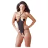 NO:XQSE - Body sexy ouvert strass noir (S-L)
