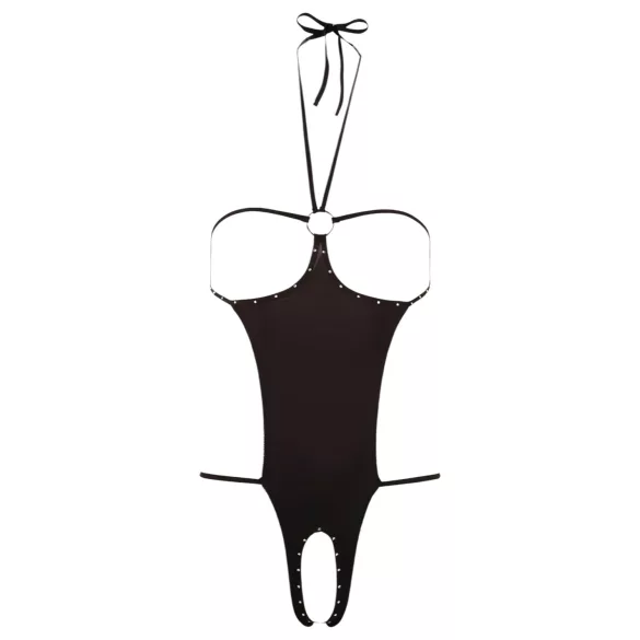 NO:XQSE - Body sexy ouvert strass noir (S-L)