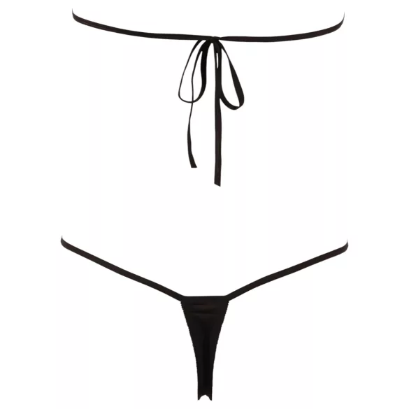 NO:XQSE - Body sexy ouvert strass noir (S-L)