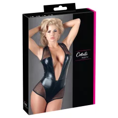 Cottelli - body résille brillant - noir