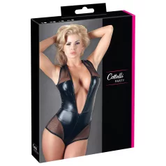 Cottelli - body résille brillant - noir