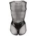 Cottelli - body résille brillant - noir - XL