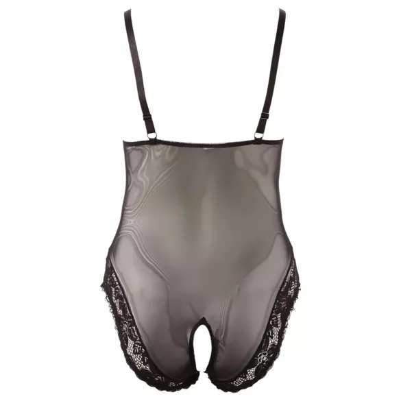 Cottelli - Body grande taille en dentelle - noir - XXXL