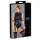 Cottelli Bondage - body sans manches brillant et menottes pour bras - noir - M