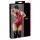 Cottelli Party - body femme zippé sans manches brillant - rouge - L