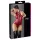 Cottelli Party - body brillant sans manches à fermeture éclair (rouge) - L