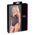 Cottelli - Body ouvert en dentelle noire avec perles