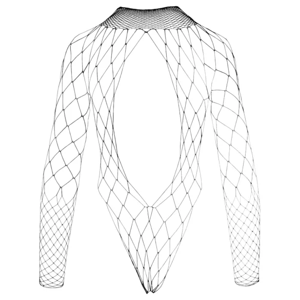 NO:XQSE - body résille manches longues - noir (S-L)