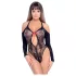 NO:XQSE - body femme manches longues nœud - noir (S-L)