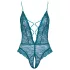 Cottelli - body ouvert en dentelle avec laçage (vert)