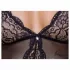 Cottelli - body porte-jarretelles ouvert en dentelle - noir - L