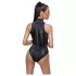 Cottelli Party - body serpent femme - simili cuir noir - M