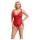 Cottelli Curves - body en dentelle transparente - rouge - 2XL