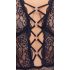 Cottelli Curves Plus Size - body transparent à motifs (noir)
