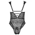 Cottelli Curves - body transparent grande taille - dentelle noire