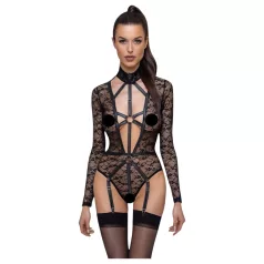 Cottelli - body transparent à bretelles - noir