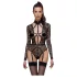Cottelli - body transparent à bretelles - noir