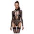 Cottelli - Bodystocking transparent à bretelles (noir) - L